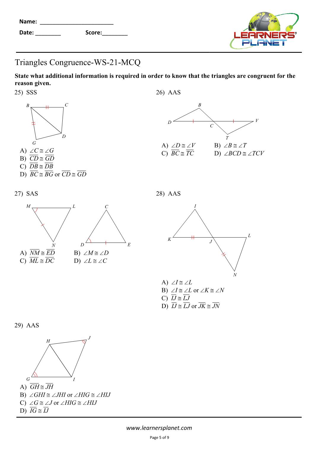 congruent-triangles-activity-answer-key