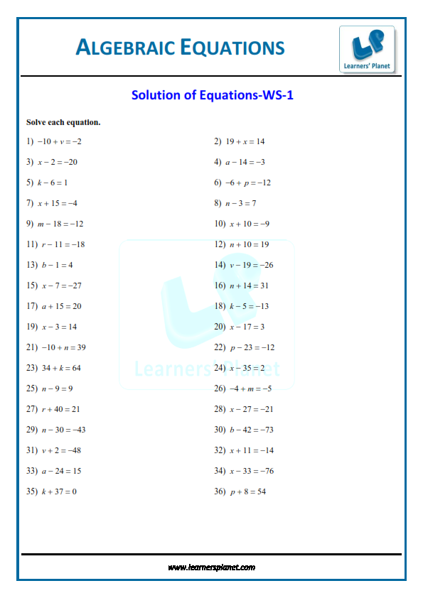 Recorded lectures on introduction to algebra for grade 6 CBSE