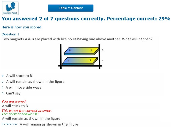 physics friction quiz for 8th graders