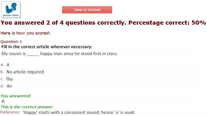 Grade 5 english interactive quizzes for kids