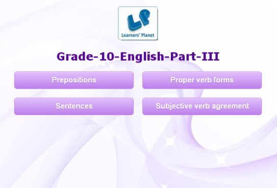 Interactive english grammar for cbse class 10 kids