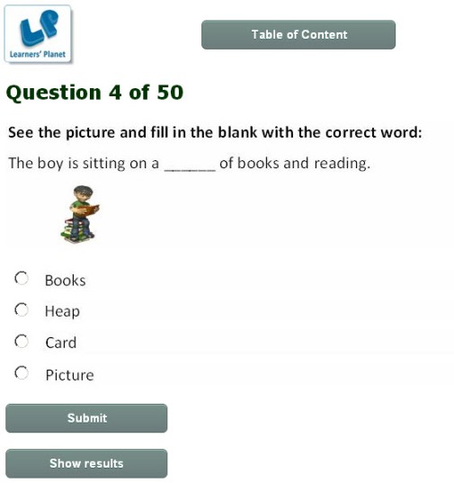 Online english interactive quizzes for 3rd graders