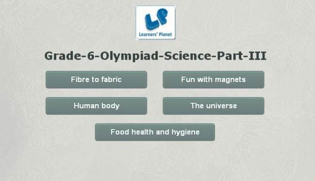 Interactive science practice quiz for olympiad 6th grade