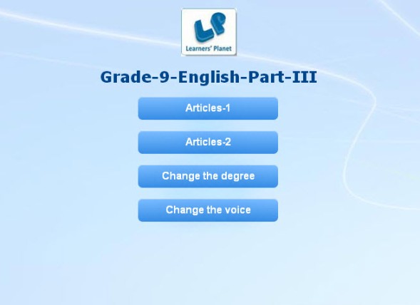 Class 9 cbse english grammar interactive study online