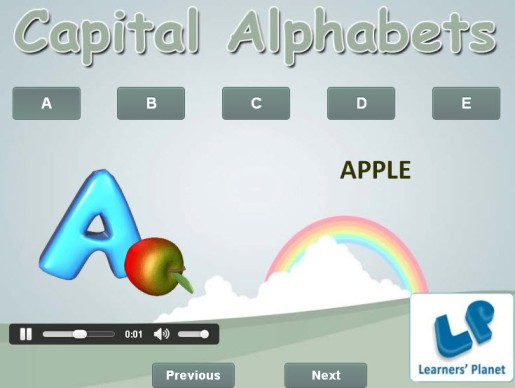 Online english alphabet interactive quizzes for kids