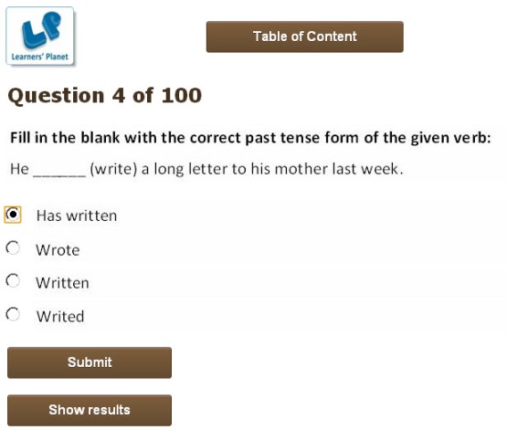 6th grade online quizzes on english grammar