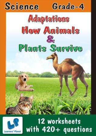 class 4 online practice worksheets for Adaptations-How Animals and Plants Survive