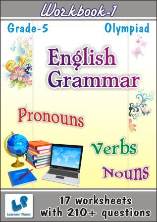 online printable worksheets on English Grammar for class 5 olympiad