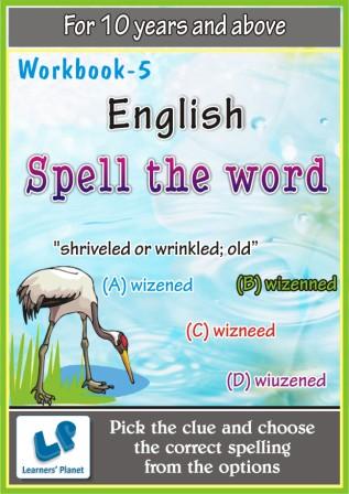 online English practice worksheets for Spell the Word