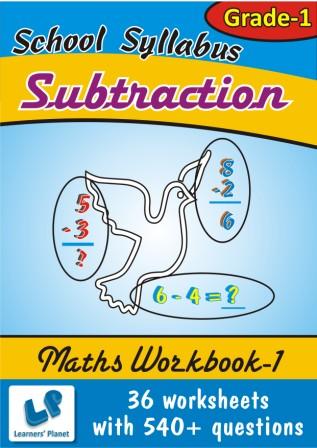 Worksheets on Subtraction for class 1 maths kids
