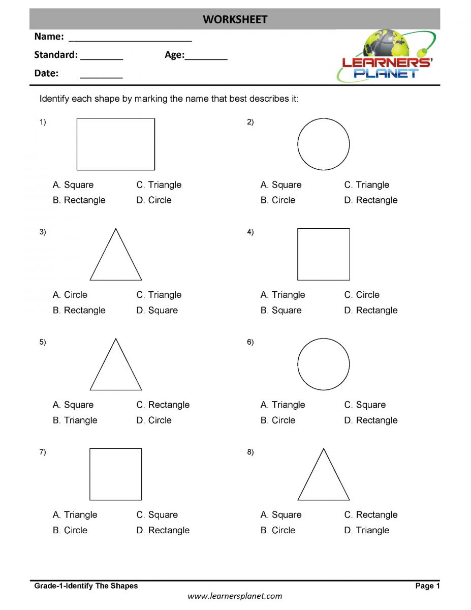 download pdf for math 1st class geometry worksheets