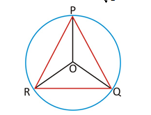 circum circle of equilateral triangle 