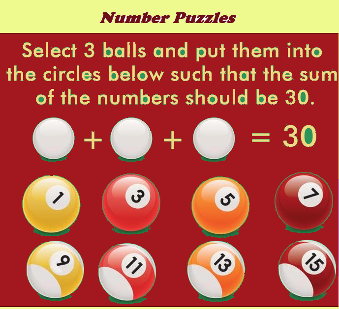 number puzzles class 3 kids
