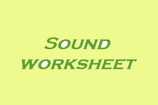 kindergarten worksheets on sound
