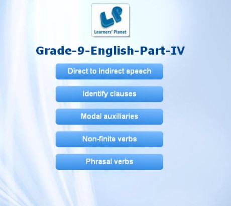Grammar exercises for 9th cbse english students