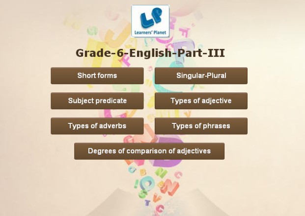 Interactive 6th grade english grammar
