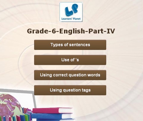 Interactive grammar of english for cbse 6th class kids