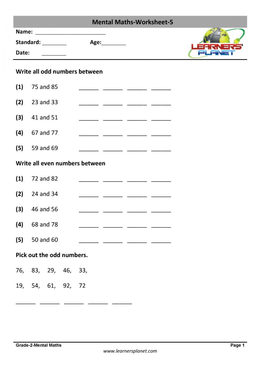 Grade 2 math PDF worksheets download online