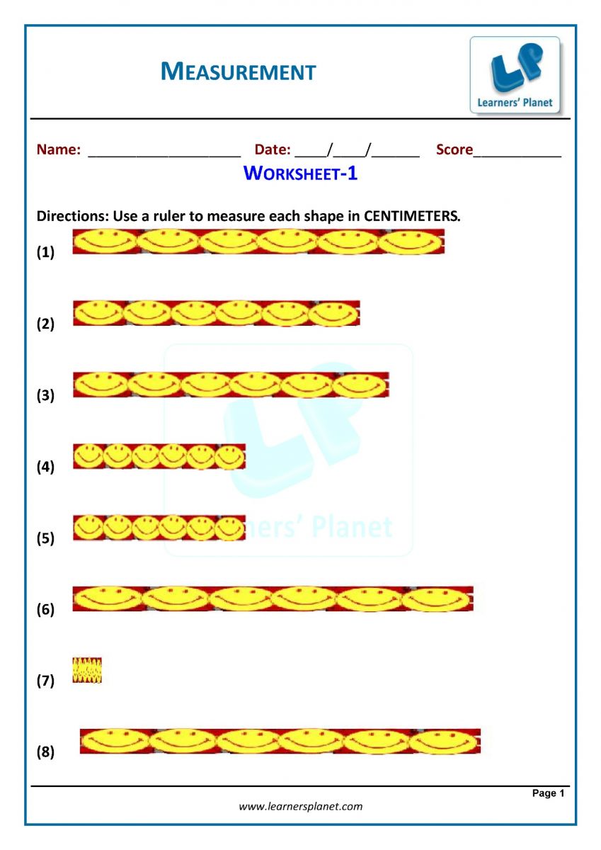 Grade 3 measurement worksheets PDF for cbse maths